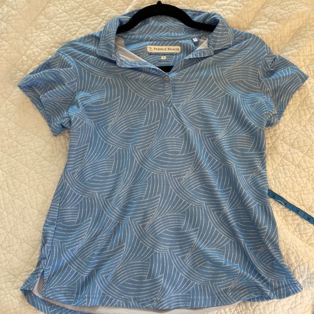 Pebble Beach light blue polo S